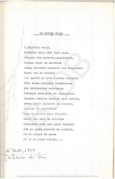 M-1076-1130-19 - 55 de Poezii în manuscris dactilografiat. ALEXANDRU MIRCESCU